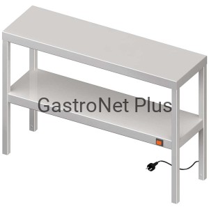 Nadstawka grzewcza na stół podwójna 1100x300x700 mm