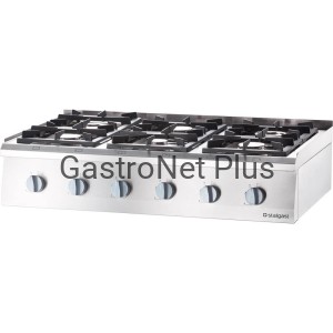 Kuchnia gazowa, 6-palnikowa, nastawna, 36.5 kW, G30