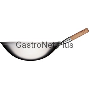 Patelnia wok, stal satynowana, Ø 400 mm