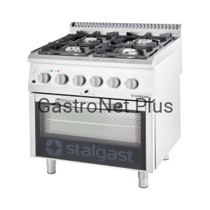 Kuchnia gazowa z piekarnikiem elektrycznym, 4-palnikowa, P 24+7 kW, U G20