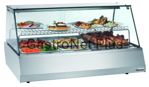 Witryna grzewcza 3/1GN szyba prosta