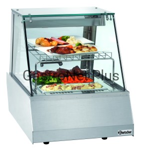 Witryna grzewcza 1/1GN szyba prosta