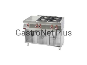 Kuchnia gazowa z płytą grzewczą 700.KG-4/I-400/S