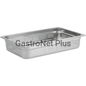 Pojemnik stalowy, perforowany, Premium GN 1/1, H 65 mm