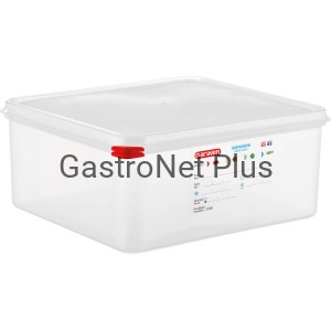 Pojemnik GN 2/3 200 mm z polipropylenu z pokrywą, HACCP | ARAVEN