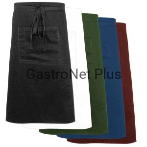 Zapaska midi z kieszonką, biała, L 373 mm