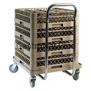 Wózek do koszy z uchwytem / 540x540x960 mm