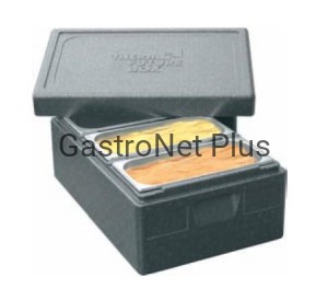 Pojemnik termoizolacyjny na kuwety do lodów / 60 cm / 40 cm / h 27 cm