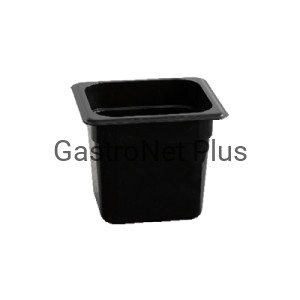 Pojemnik GN BLACK 1/6 z poliwęglanu / 176x162mm /h 65mm / 1,0 l