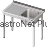 Stół ze zlewem 1 komorowym z prawej strony bez półki 1200 x 600 x 850