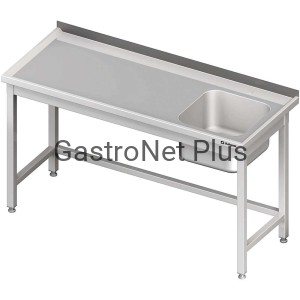 Stół ze zlewem 1 komorowym z prawej strony bez półki 1700 x 700 x 850