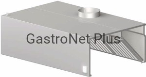 Okap przyścienny  skrzyniowy 2600 x 800 x 450 mm