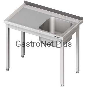 Stół ze zlewem 1 komorowym z prawej strony bez półki 700 x 600 x 850