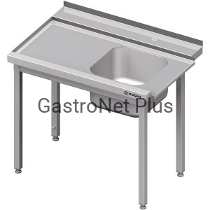 Stół załadowczy lewy bez półki, do zmywarki kapturowej Stalgast, 1400x750x880