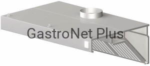 Okap przyścienny skośny 2500 x 800 x 450 mm     