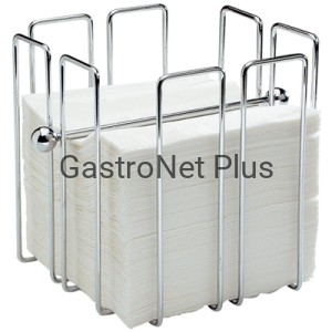 Serwetnik chromowany / 190 mm / 190 mm / h 190 mm