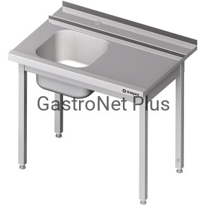 Stół załadowczy prawy bez półki, do zmywarki kapturowej Stalgast, 1100x750x880 