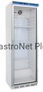 Szafa chłodnicza ekspozycyjna 350 l, wnętrze z ABS, biała lakierowana
