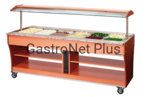 Bufet - lada grzewcza GN 6 x 1/1, głębokość 150 mm