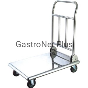 Wózek platformowy składany ze stali nierdzewnej 