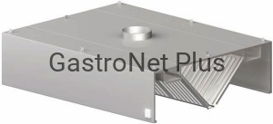 Okap centralny skrzyniowy 2500 x 2400 x 450 mm 