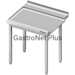 Stół wyładowczy lewy bez półki, do zmywarki kapturowej Stalgast, 1300x750x880
