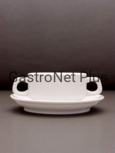 Bulionówka z uszami 0,32 L. ze spodkiem 170 mm.