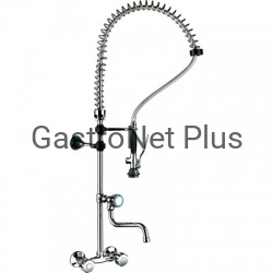 Bateria prysznicowa z wylewką dwu otworowa montowana do ściany