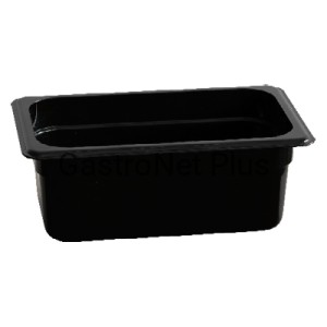 Pojemnik GN BLACK 1/4 z poliwęglanu / 265x162mm /h 65mm / 1,7 l